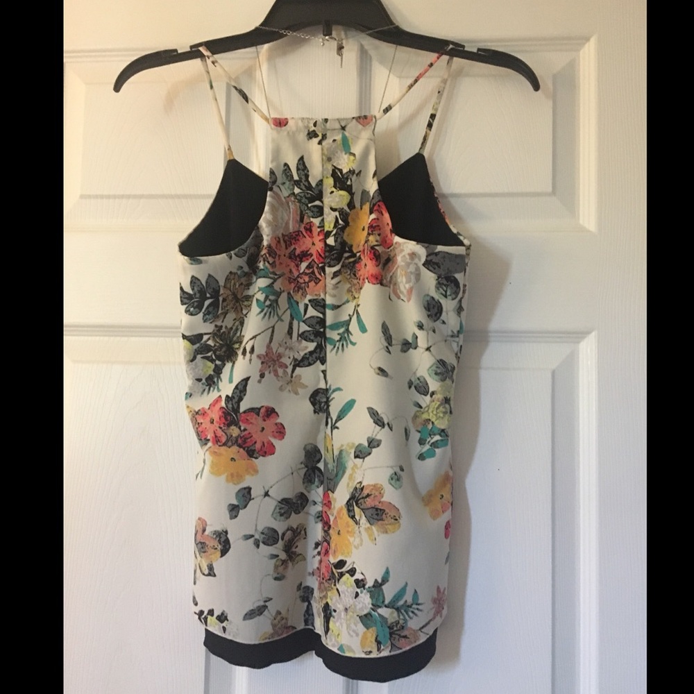Candies Floral Printed Strappy Blouse - Picture 5 of 8